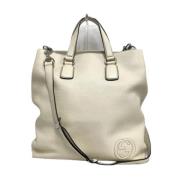 Pre-owned Leather gucci-bags Gucci Vintage , Beige , Dames