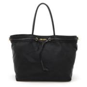 Pre-owned Canvas totes Prada Vintage , Black , Dames