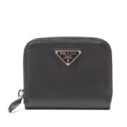 Pre-owned Leather wallets Prada Vintage , Black , Dames