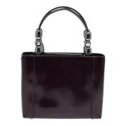 Pre-owned Leather dior-bags Dior Vintage , Purple , Dames