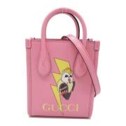 Pre-owned Leather gucci-bags Gucci Vintage , Pink , Dames