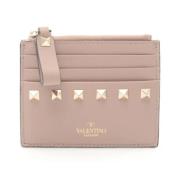 Pre-owned Leather wallets Valentino Vintage , Beige , Dames