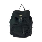 Pre-owned Canvas backpacks Prada Vintage , Black , Dames