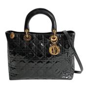 Pre-owned Leather dior-bags Dior Vintage , Black , Dames