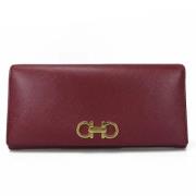 Pre-owned Leather wallets Salvatore Ferragamo Pre-owned , Red , Dames