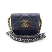 Pre-owned Fabric chanel-bags Chanel Vintage , Blue , Dames