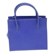 Pre-owned Leather celine-bags Celine Vintage , Blue , Dames