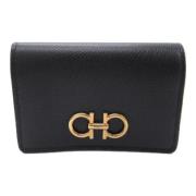 Pre-owned Leather wallets Salvatore Ferragamo Pre-owned , Black , Here...