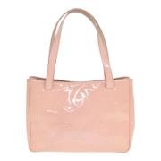 Pre-owned Leather totes Chanel Vintage , Pink , Dames