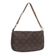 Pre-owned Canvas pouches Louis Vuitton Vintage , Brown , Dames