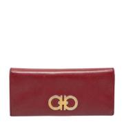 Pre-owned Leather wallets Salvatore Ferragamo Pre-owned , Red , Dames