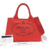 Pre-owned Canvas totes Prada Vintage , Red , Dames