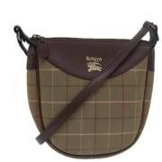 Pre-owned Canvas shoulder-bags Burberry Vintage , Beige , Dames