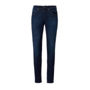 Slim Fit Donkerblauwe Jeans Dondup , Blue , Heren