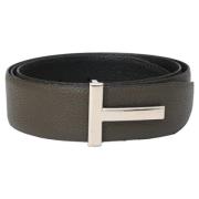 Pre-owned Leather belts Tom Ford Pre-owned , Green , Dames