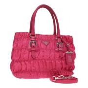 Pre-owned Leather handbags Prada Vintage , Pink , Dames