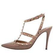 Pre-owned Leather heels Valentino Vintage , Pink , Dames