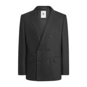 Kasjmier Nero Dubbelborst Blazer PT Torino , Black , Heren