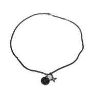 Pre-owned Canvas necklaces Louis Vuitton Vintage , Black , Dames