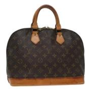 Pre-owned Canvas handbags Louis Vuitton Vintage , Brown , Dames