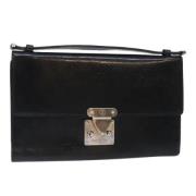 Pre-owned Canvas clutches Louis Vuitton Vintage , Black , Dames