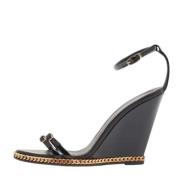 Pre-owned Leather sandals Giuseppe Zanotti Pre-owned , Black , Dames