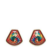 Pre-owned Metal earrings Hermès Vintage , Multicolor , Dames