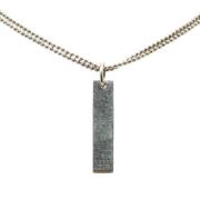 Pre-owned Metal necklaces Gucci Vintage , Gray , Dames