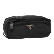 Pre-owned Nylon pouches Prada Vintage , Black , Dames