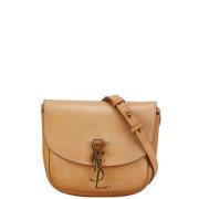 Pre-owned Leather shoulder-bags Yves Saint Laurent Vintage , Beige , D...