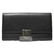 Pre-owned Leather wallets Salvatore Ferragamo Pre-owned , Black , Here...