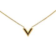 Pre-owned Metal necklaces Louis Vuitton Vintage , Yellow , Dames