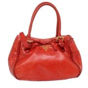 Pre-owned Leather prada-bags Prada Vintage , Red , Dames