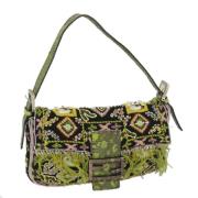 Pre-owned Wool fendi-bags Fendi Vintage , Green , Dames