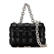 Pre-owned Leather shoulder-bags Bottega Veneta Vintage , Black , Dames