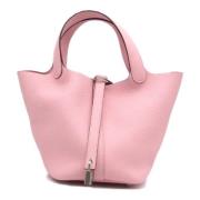 Pre-owned Leather handbags Hermès Vintage , Pink , Dames