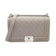 Pre-owned Leather balenciaga-bags Chanel Vintage , Beige , Dames