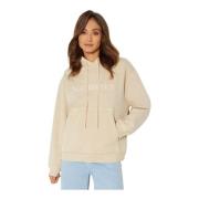 Beige hoodie met geborduurd logo Nanushka , Beige , Dames