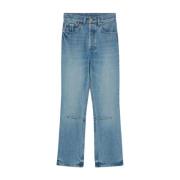 Blauwe Flared Leg Dames Jeans Jacquemus , Blue , Dames