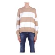 Beige Sweater met Cut-Out Details Liu Jo , Multicolor , Dames