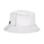 Witte Bucket Hat Jason Stijl Maison Michel , White , Dames