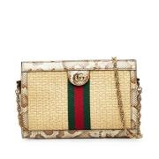 Pre-owned Fabric crossbody-bags Gucci Vintage , Beige , Dames