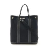 Pre-owned Canvas totes Hermès Vintage , Black , Dames