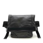 Pre-owned Leather shoulder-bags Bottega Veneta Vintage , Black , Heren