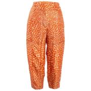 Pre-owned Silk bottoms Stella McCartney Pre-owned , Orange , Dames