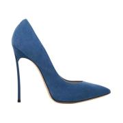 Blauwe Blade Hakken Casadei , Blue , Dames