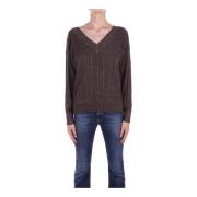 Bruine Sweater Collectie 1 Metallic Liu Jo , Brown , Dames