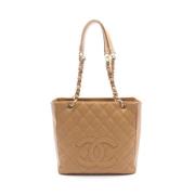 Pre-owned Fabric chanel-bags Chanel Vintage , Beige , Dames