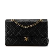 Pre-owned Leather chanel-bags Chanel Vintage , Black , Dames