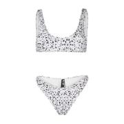 Wit Polka Dot Bikini Coolio Reina Olga , White , Dames